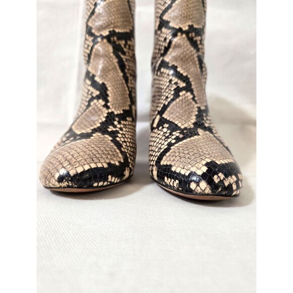 J. Crew Sadie Snake Embossed Leather Boots - size 7 - Picture 5 of 15